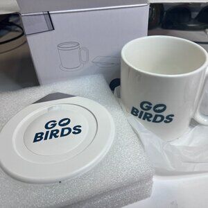 Philadelphia Eagles warming coffee mug and wireless charger